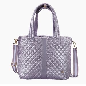 Oliver Thomas Tote Bag in metallic purple